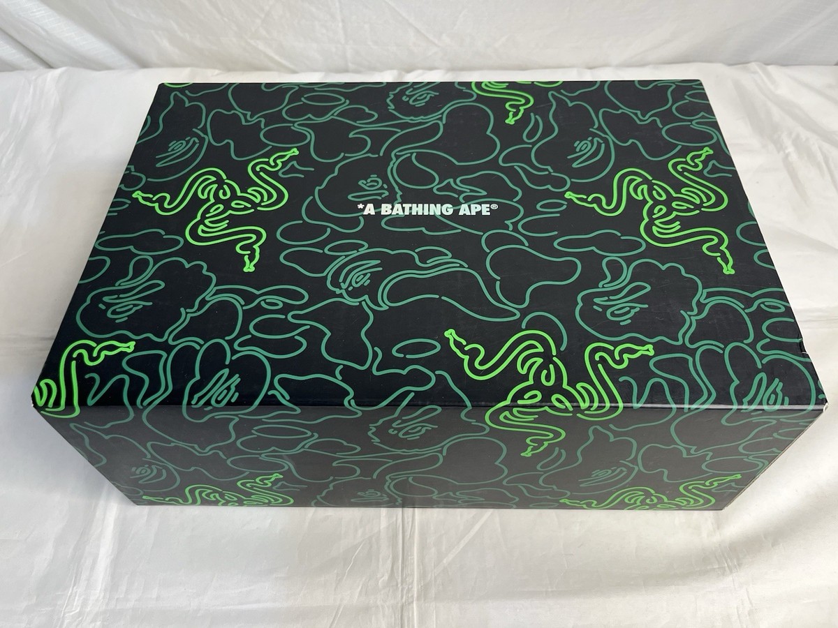 Buy Size 8 - A Bathing Ape Razer x Bapesta M2 Low Neon Camo online