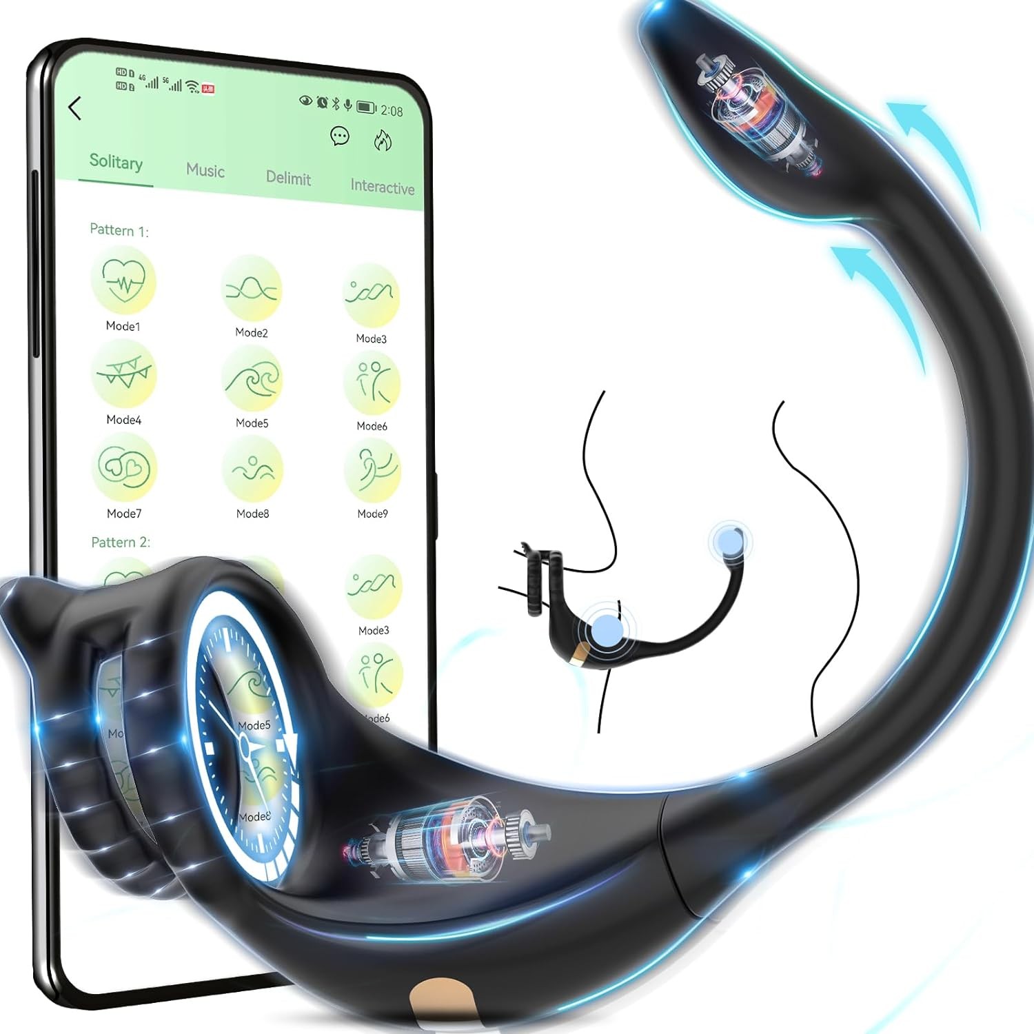 Vibration Penis Cock Ring G Punkt Klitoris Stimulation Vibrator Sex Spielzeug DE