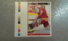 Mike Vernon Calgary Flames 1993-94 Topps Premier Pre-Production Sample PROOF WOW