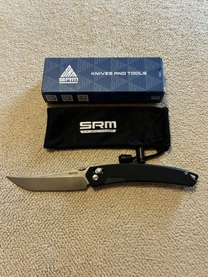 SRM 9211 8Cr13MoV Blade Black G10 Ambi-Lock NIB FREE SHIPPING 