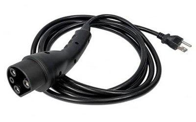 Charging Power Cord Assembly for D2, D3, D5 & D-Max EV Golf Cart, Black 10ft