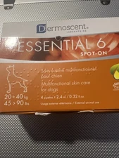DERMOSCENT ESSENTIAL 6 DOG MULTIFUNCTIONAL SKIN CARE 1-40 kg (1 to 90 lbs) 1 box