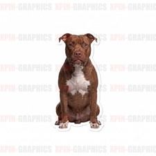 Pitbull Dog Vinyl Decal Sticker Pit Bull Pitty Puppy Dog Lover H
