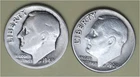 Lot of 2 Coins - Two 90% Silver Roosevelt Dimes – 1948D & 1960D