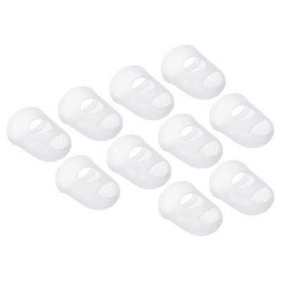 30pcs Finger Tips Silicone Thumb Fingertip Protector Thimble Clear XL Size