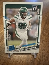 Will McDonald IV 2023 Panini Donruss Rated Rookie #380 New York Jets 
