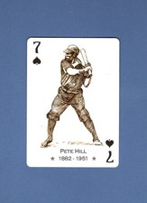 PETE HILL, 1881-1951 ~ Negro Baseball Leagues playing card: jack/spades HOF
