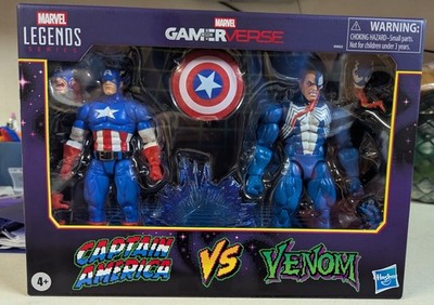 Marvel Legends Gamerverse Captain America vs Venom MIB! Marvel vs Capcom