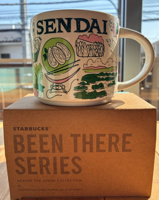 Sendai Miyagi Japan Starbucks coffee Cup Mug 14oz Been There