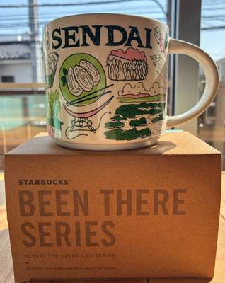 Sendai Miyagi Japan Starbucks coffee Cup Mug 14oz Been There