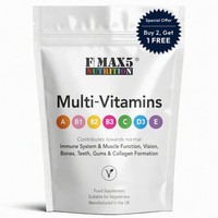 Multivitamins 100% NRV & RDA Vitamins A,B,C,D & E - High Quality Tablets UK Made
