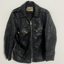 Schott Bros Vintage Perfecto Men’s Black Leather Jacket Size 44