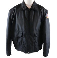 Blauer Jacket Men Size XL Black Zip Liner Gore-Tex Police Fire Bomber Coat