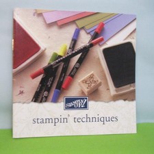 brand NEW-STAMPIN' UP Idea Book  Catalog 2002 STAMPING TECHNIQUES BOOK 19pgs