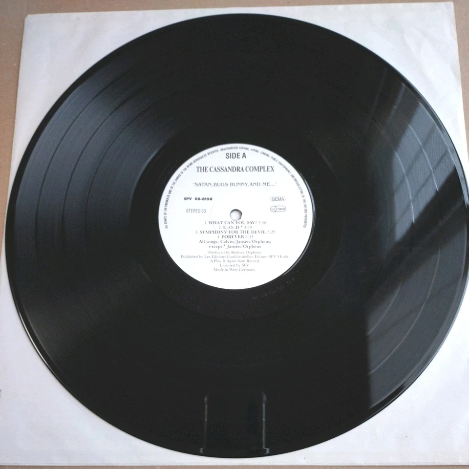 The Cassandra Complex • Satan, Bugs Bunny, and me /  Vinyl LP 1989 - Bild 4 von 4