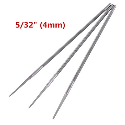 3x 4mm 3/8 Rund Schärfen Kettensäge Sägekettenfeilen Schärfgerät für Holzbearbeitung