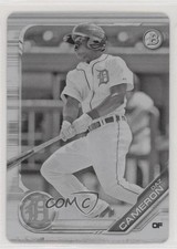 2019 Bowman Prospects Printing Plate Black 1/1 Daz Cameron #BP-86 nd3