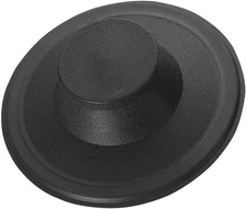 Essential Values Garbage Disposal Stopper - Rubber Sink Single Pack - Black 