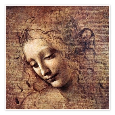 Poster Die Scapigliata - Leonardo da Vinci