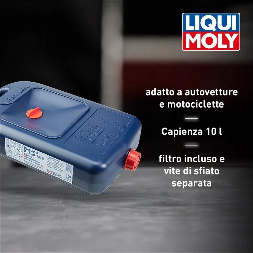 Liqui Moly 7055 Taniche Per Il Cambio Dell’Olio, Blu, 10 L - Immagine 3 di 3