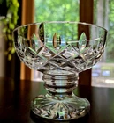 Vtg Signed Waterford Clara Footed Fruit & Compote Bowl-Hand-Cut Irish Crystal