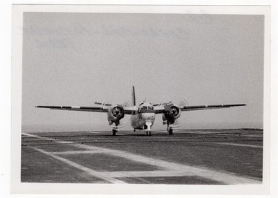 1977-1978 CVN-68 USS Nimitz Grumman C-1 Trader Landing 5x7 Original Photo