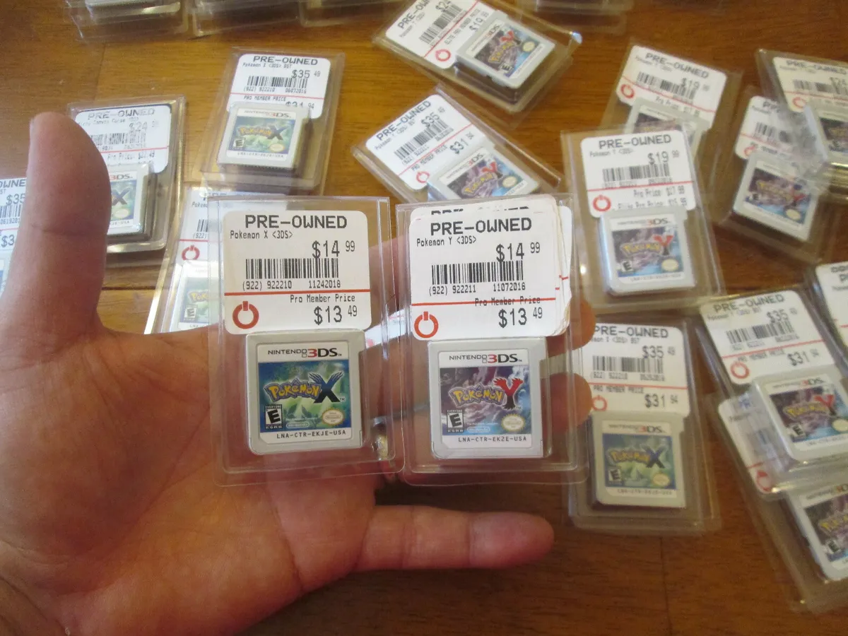 Gurgle Jernbanestation enke Pokemon X &amp; Y Nintendo 3DS LOT SET AUTHENTIC ONLY CARTRIDGE WORKS  PERFECTLY | eBay