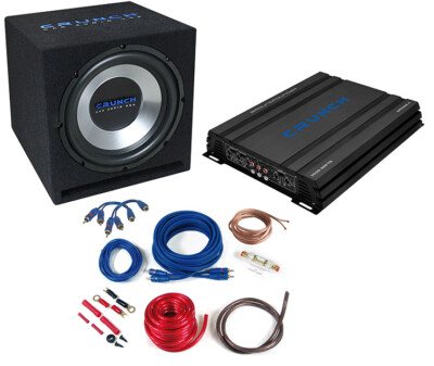 1000 Watt Bass Paket Subwoofer Verstärker Kabelset Komplettset CBP1000