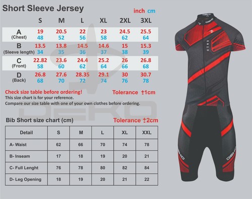 DEKO Mens Cycling Jersey Half Sleeve Bike Racing Top + Cycling Bib shorts set - Picture 3 of 25