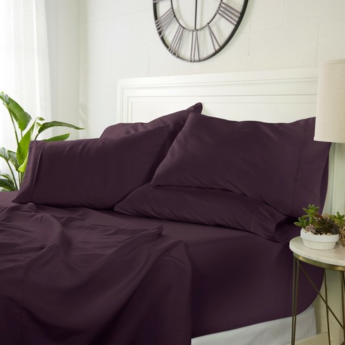 Luxury Ultra Soft 6 Piece Sheet Set By Kaycie Gray Fashion - Picture 10 of 13