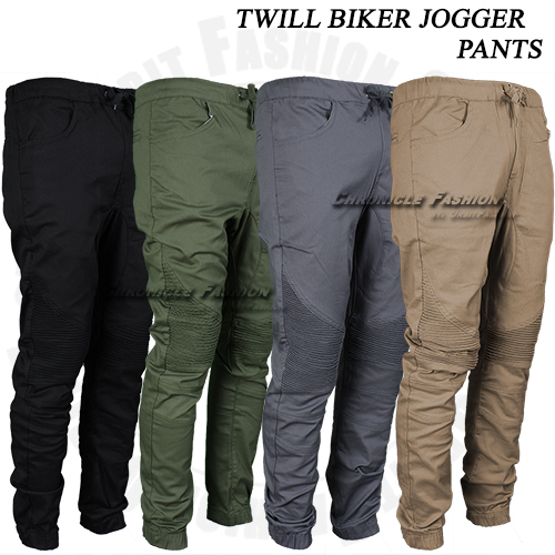 Mens Twill Jogger Pants Casual Stretch Harem Hip Hop Slim Drop Crotch ...