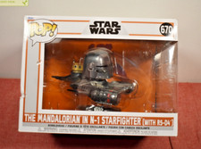 Funko Pop! RIDES: Star Wars: The Mandalorian & N-1 Starfighter #670 (Pack Wear)