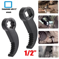 2Pcs Pry Bar Wrench Adapter Head 1/2" Ratchet Tool Half Shaft Removal Crowbar