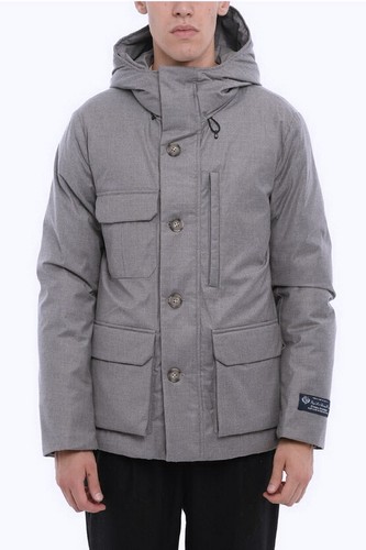 WOOLRICH 100% Wool Loro Piana Down Puffer Padded Hooded Coat EU L US M NWT - Picture 2 of 24