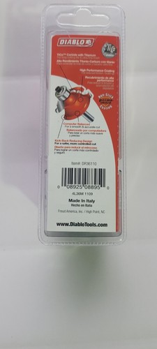 DIABLO 1/4″ Radius Beading Bit Decorative Edge DR36110 materials, plywood, hardw