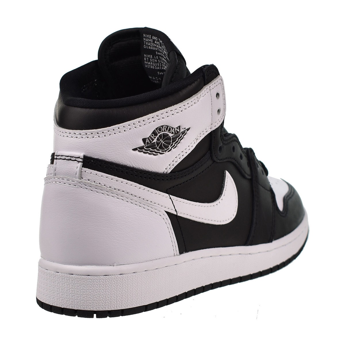 Jordan 1 Retro High OG (GS) Big Kids' Shoes Black-White FD1437-010