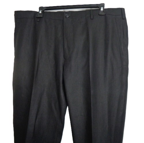 Polo Ralph Lauren Purple Label Blk Linen Dress Pants Cuffed Suspender Buttons 37 - Picture 13 of 24