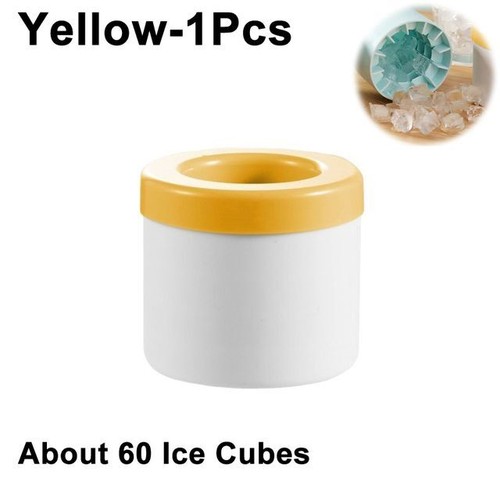 Silicone Ice Mold Round Cylinder Ice Cube Making Mold Freeze Ice Bucket Cup - Picture 13 of 21