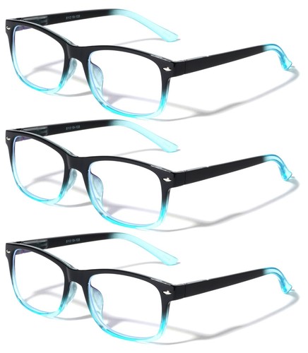 3 Pairs Reading Glasses - Blue Light Blocking Readers for Women/Men Anti Blue Ra - Picture 7 of 12