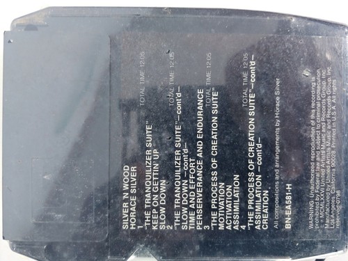 Silver n wood 8 Track tape Horace S muisc United Artists VTG NIP slow down getti - Imagen 8 de 10