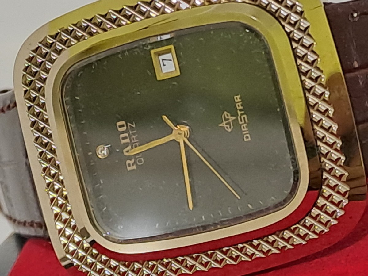 RADO DIASTAR 711.9002.3 DATE QUARTZ VINTAGE SWISS MADE MEN'S WATCH