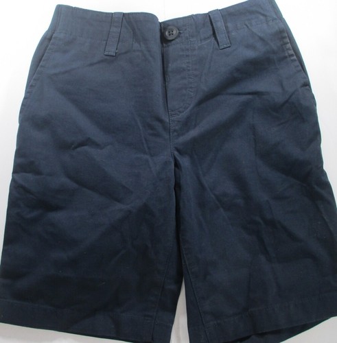 LANDS END Navy School Uniform Elastic Waist Pull-On Chino Pants Boys XS GC