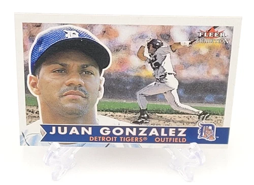 2001 Fleer Tradition Baseball Juan Gonzalez Detroit Tigers #50 MLB