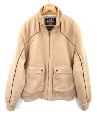 Vintage Heavy Wool Bomber Style Coat Jacket 2XL XXL
