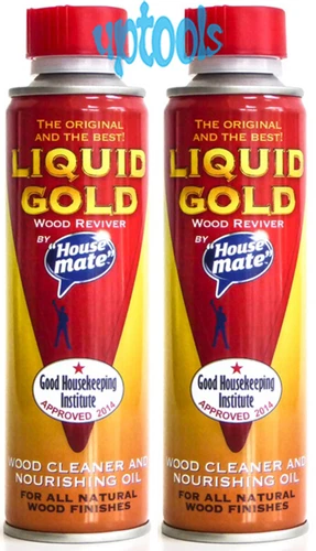 2 x House Mate Original Liquid Gold Wood Reviver and Nourishing Oil 250ml