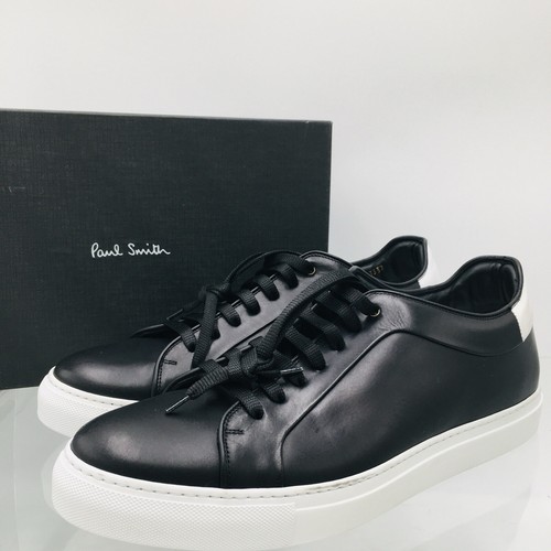 PAUL SMITH BASSO SHOE Black Leather Sneakers Men’s Size US 12 M