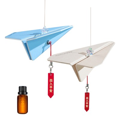Paper Plane Style Creative Look Car Air Freshener Oder Remover Hangin Decoration