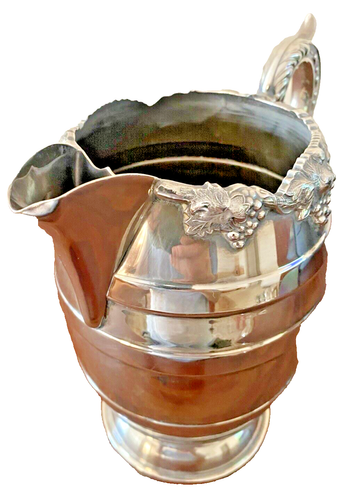 Vintage Stokes Silver Plated Pedestalled Water Pitcher - 22cm x 21cm x 13cm - Picture 4 of 5