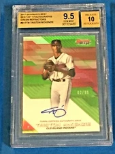 Triston McKenzie 2017 Bowman Best Rookie RC Green Ref Auto 02/99 BGS 9.5 GEMMINT