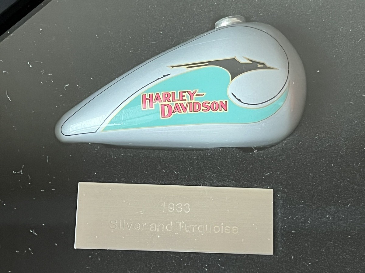 Harley Davidson 2005 Mini Gas Tank Ornament Set Of 5 Shadow Box